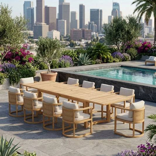 SET-224 11-PC JUNUS DINING TABLE SET