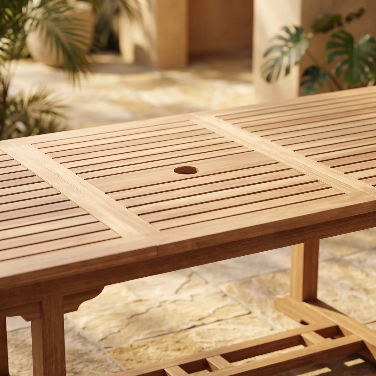 BAHAMA 94″ RECTANGULAR EXTENSION TABLE