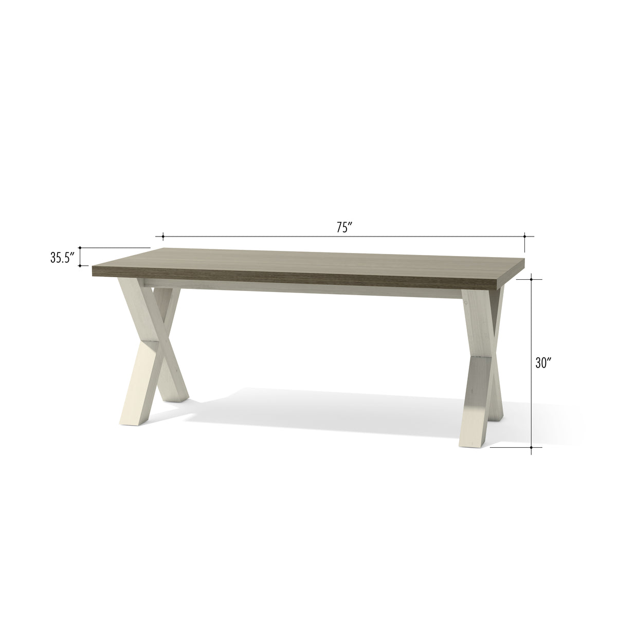 Anderson Teak milwaukee dining table — view 7