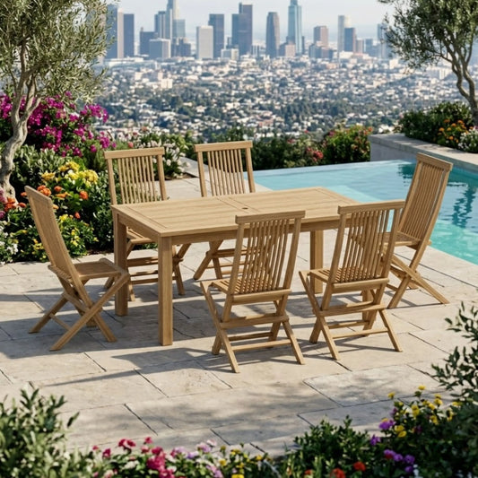 Anderson Teak Montage Bristol 7-Piece Teak Dining Set — supplier product photograph 2