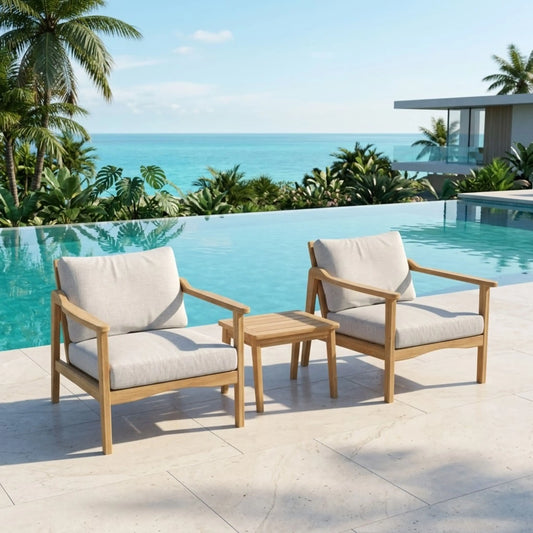 Anderson Teak Amalfi 3-Piece Teak Deep Seating Set — supplier product photograph 2