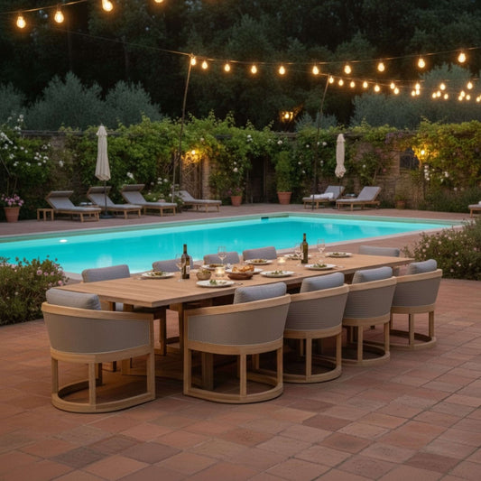 Anderson Teak Catania 11-Piece Extendable Teak Dining Set for 10 — supplier product photograph 2