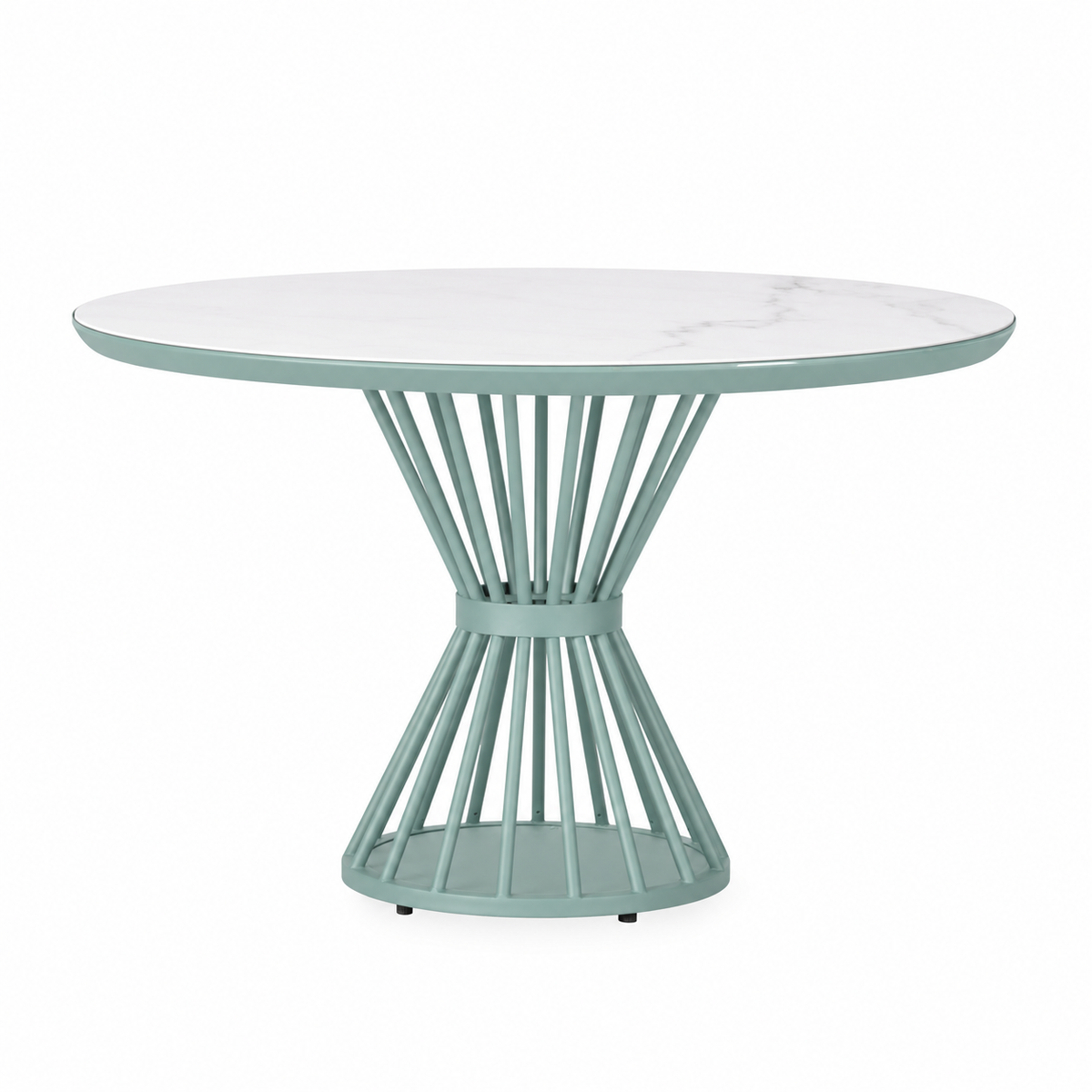Lloyd Flanders Universal Accessories 47" Round Dining Table — Sea Glass / White Marble — visual preview