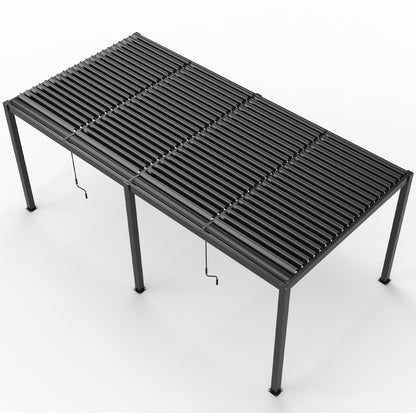 10x19 Louver Pergola Aluminium Frame & Louvers