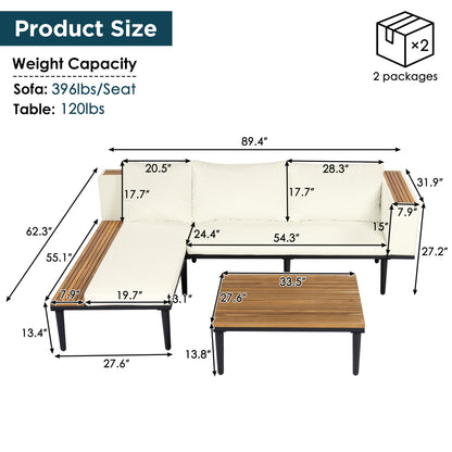 Luxury Patio Furniture Set with Removable Cushions