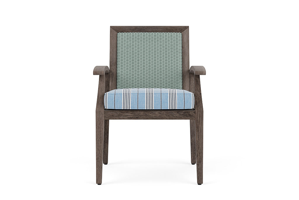 Lloyd Flanders Frontier Dining Armchair — Sea Glass / Hansen Sky — manufacturer configuration [67823075065950]