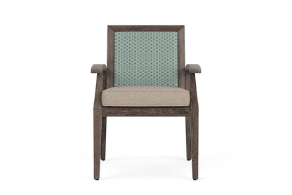 Lloyd Flanders Frontier Dining Armchair — Sea Glass / Demo Oatmeal — manufacturer configuration [67823074967646]