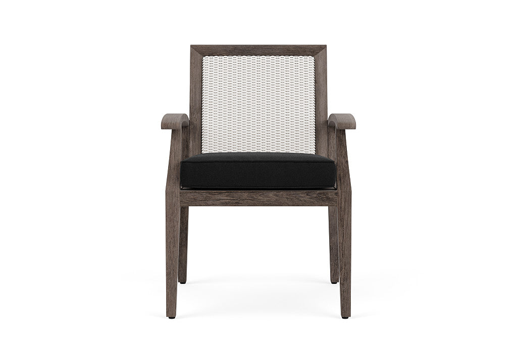 Lloyd Flanders Frontier Dining Armchair — White / Canvas Black — manufacturer configuration [67823076147294]