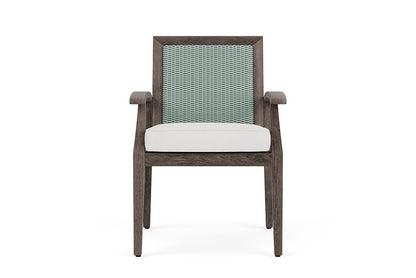 Lloyd Flanders Frontier Dining Armchair — Sea Glass / Canvas Natural — manufacturer configuration [67823074869342]