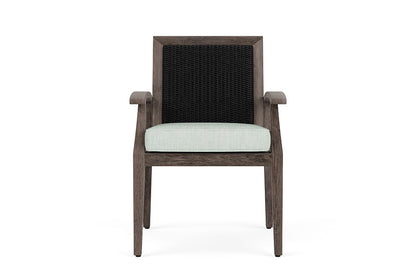 Lloyd Flanders Frontier Dining Armchair — Ebony / Shoshone Mist — manufacturer configuration [67823073362014]