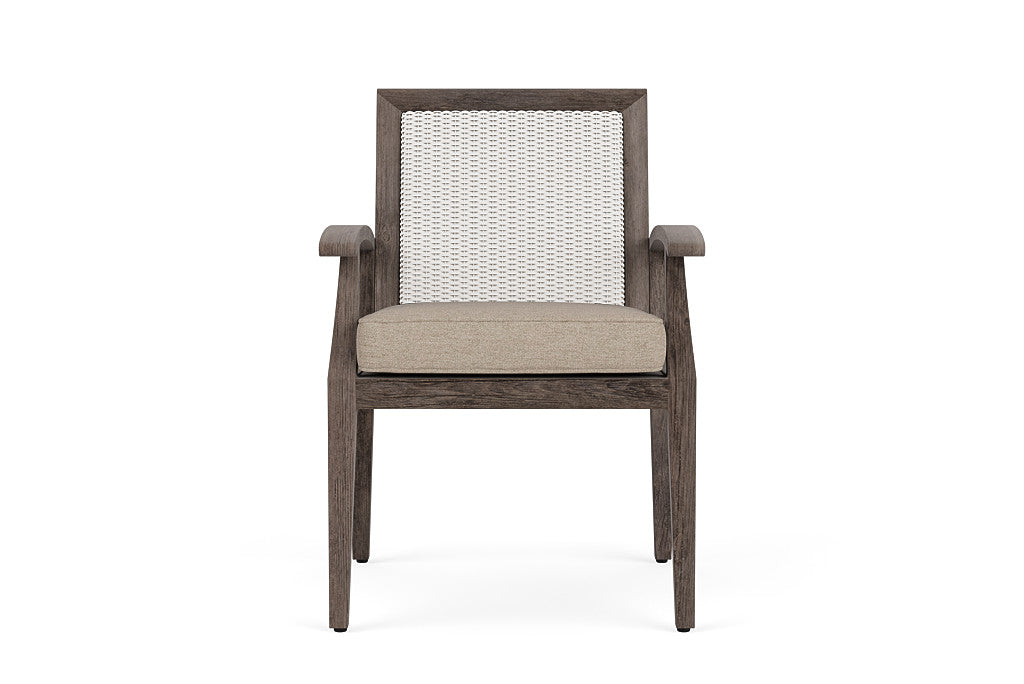 Lloyd Flanders Frontier Dining Armchair — White / Demo Oatmeal — manufacturer configuration [67823075623006]