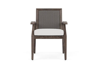 Lloyd Flanders Frontier Dining Armchair — Pewter / Canvas Natural — manufacturer configuration [67823074213982]