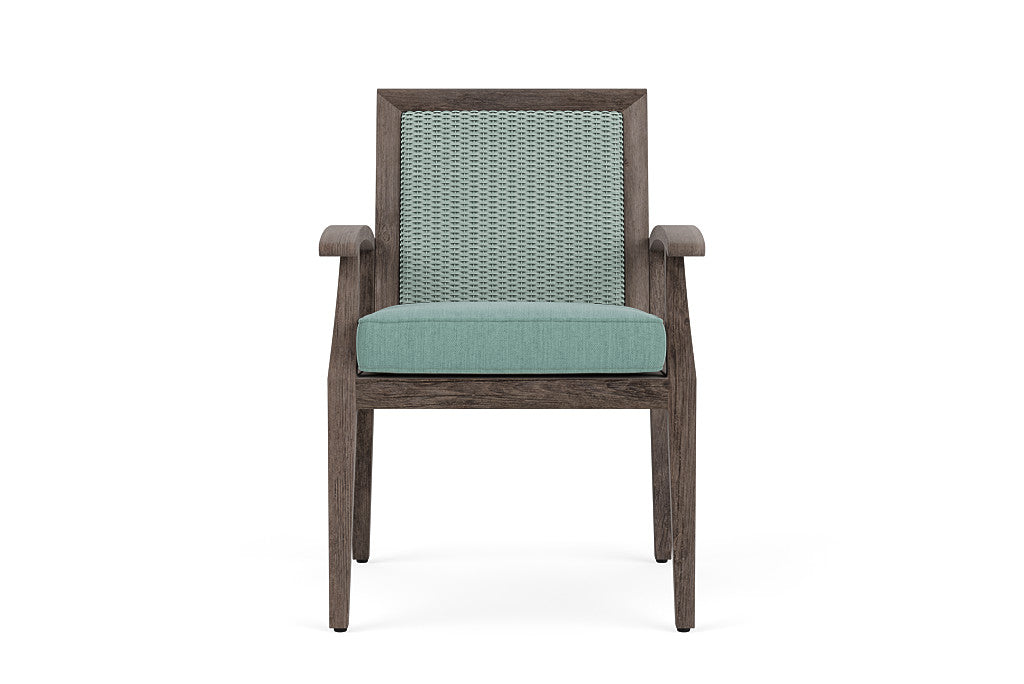 Lloyd Flanders Frontier Dining Armchair — Sea Glass / Loveboat Mint — manufacturer configuration [67823074934878]