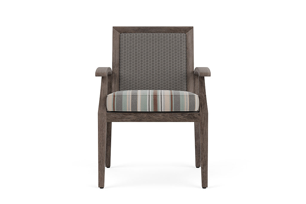 Lloyd Flanders Frontier Dining Armchair — Pewter / Lima Heron — manufacturer configuration [67823074803806]