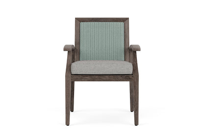 Lloyd Flanders Frontier Dining Armchair — Sea Glass / Demo Stone — manufacturer configuration [67823075229790]