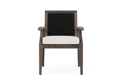 Lloyd Flanders Frontier Dining Armchair — Ebony / Canvas Natural — manufacturer configuration [67823072903262]