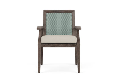 Lloyd Flanders Frontier Dining Armchair — Sea Glass / Fife Fog — manufacturer configuration [67823075033182]