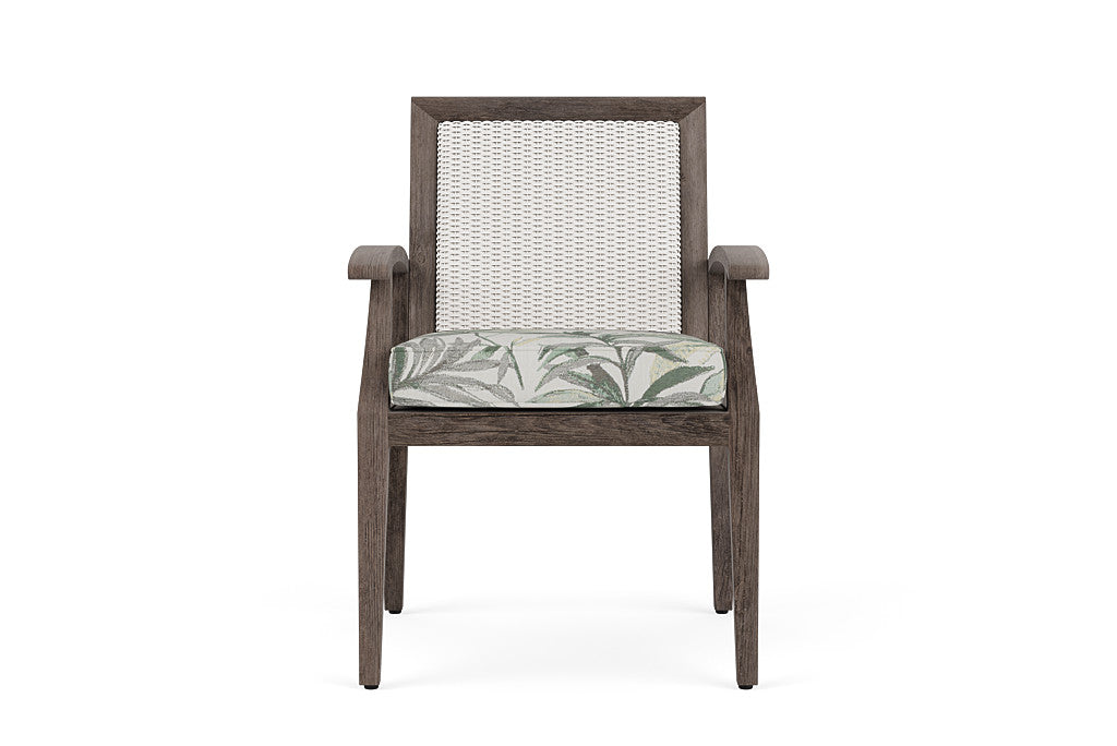 Lloyd Flanders Frontier Dining Armchair — White / Calidora Mist — manufacturer configuration [67823075786846]