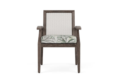 Lloyd Flanders Frontier Dining Armchair — White / Calidora Mist — manufacturer configuration [67823075786846]