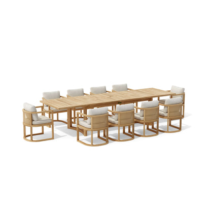 SET-224 11-PC JUNUS DINING TABLE SET