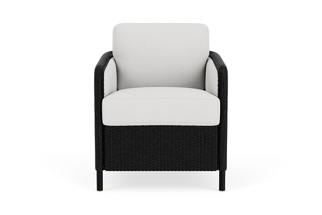 Lloyd Flanders Visions Dining Armchair — Ebony / Canvas Natural — manufacturer configuration [67823122186334]