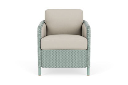Lloyd Flanders Visions Dining Armchair — Sea Glass / Fife Fog — manufacturer configuration [67823124316254]
