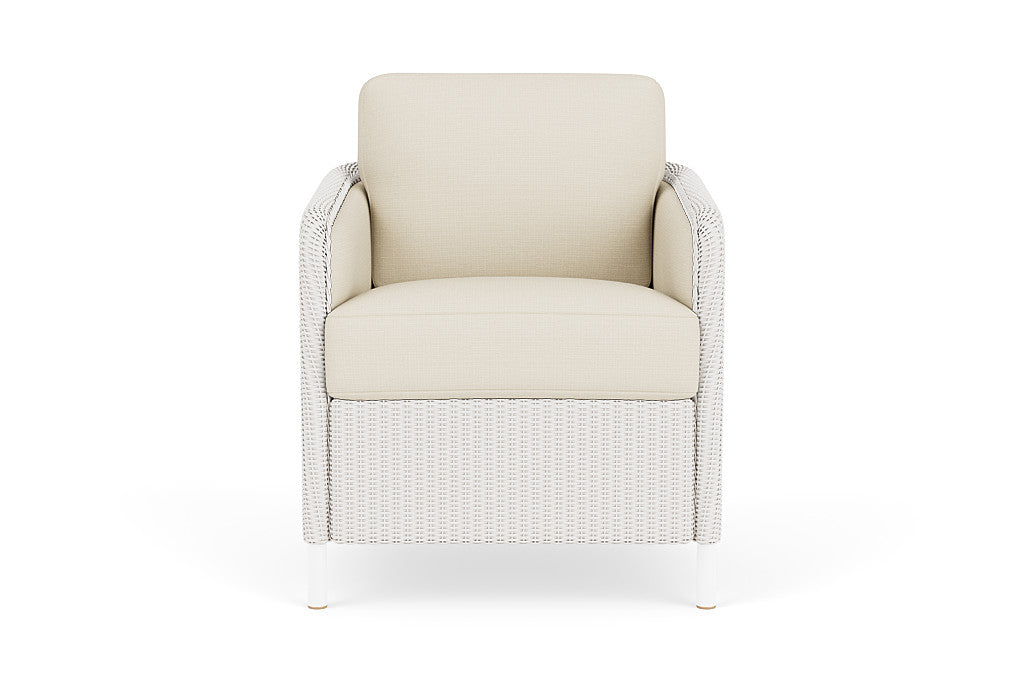 Lloyd Flanders Visions Dining Armchair — White / Sailcloth Sailor — manufacturer configuration [67823125233758]