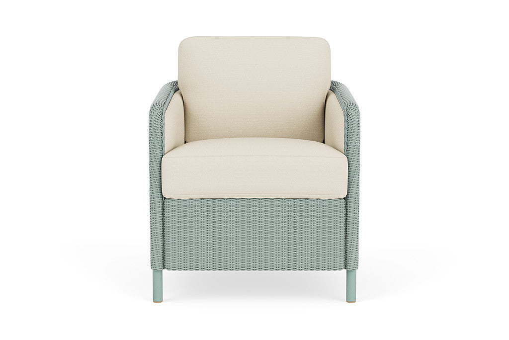 Lloyd Flanders Visions Dining Armchair — Sea Glass / Sailcloth Sailor — manufacturer configuration [67823124578398]