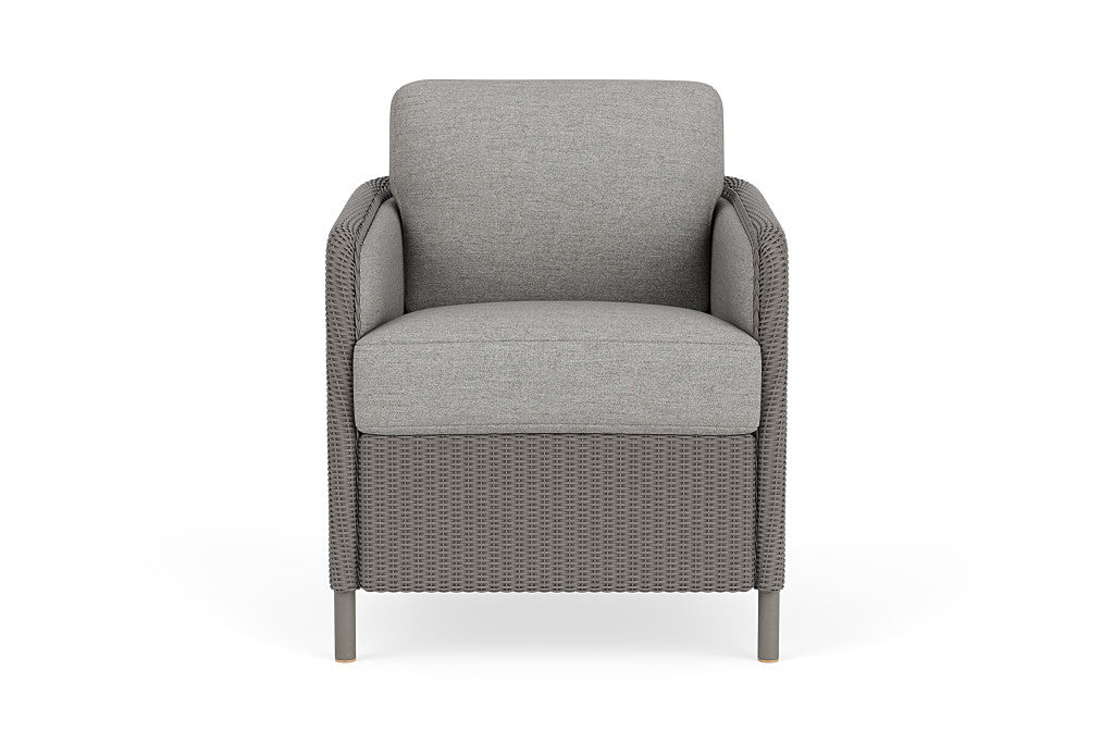 Lloyd Flanders Visions Dining Armchair — Pewter / Demo Stone — manufacturer configuration [67823123857502]