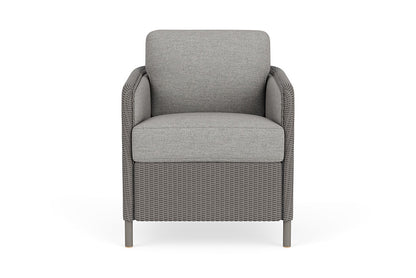 Lloyd Flanders Visions Dining Armchair — Pewter / Demo Stone — manufacturer configuration [67823123857502]