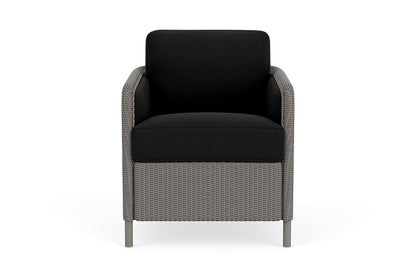 Lloyd Flanders Visions Dining Armchair — Pewter / Canvas Black — manufacturer configuration [67823124119646]