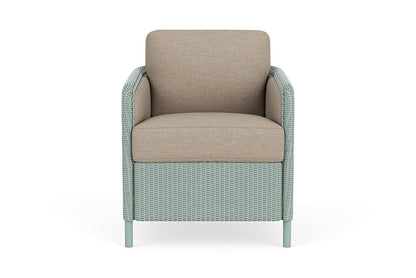 Lloyd Flanders Visions Dining Armchair — Sea Glass / Demo Oatmeal — manufacturer configuration [67823124250718]