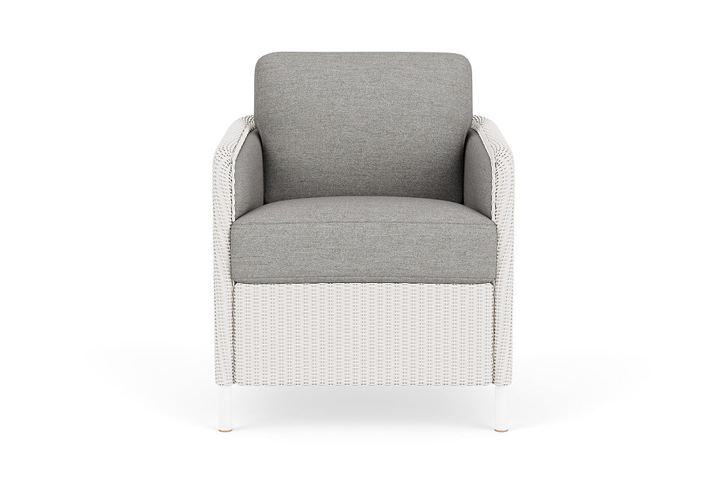 Lloyd Flanders Visions Dining Armchair — White / Demo Stone — manufacturer configuration [67823125168222]
