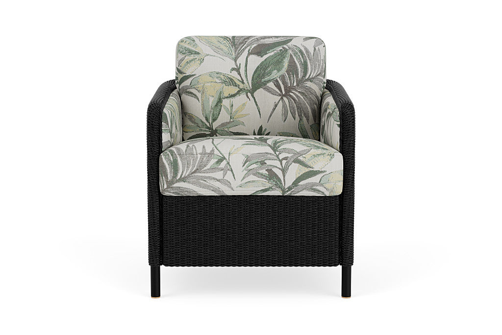 Lloyd Flanders Visions Dining Armchair — Ebony / Calidora Mist — manufacturer configuration [67823122448478]