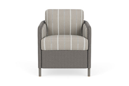 Lloyd Flanders Visions Dining Armchair — Pewter / Sandy Point Stone — manufacturer configuration [67823123628126]