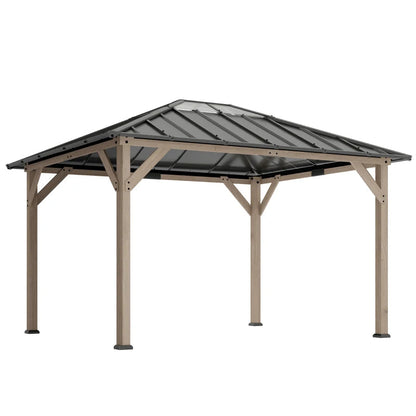 10′ × 12′  Spacious Outdoor Hardtop Gazebo