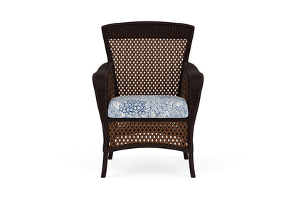 Lloyd Flanders Grand Traverse Dining Armchair — Caramel / Utopia Coastal — manufacturer configuration [67823114420318]