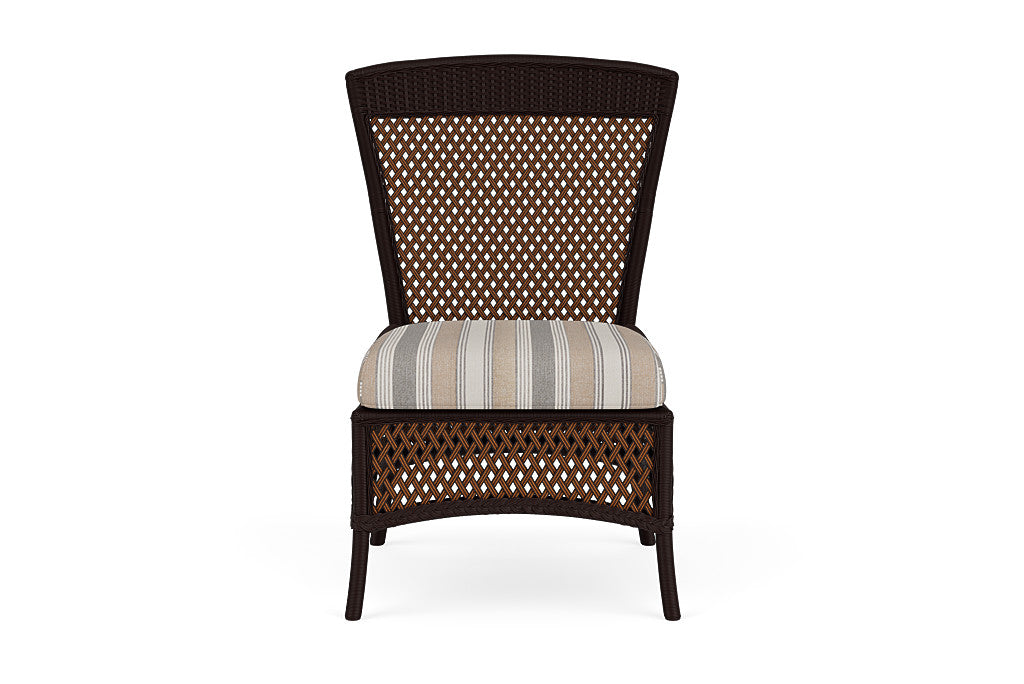 Lloyd Flanders Grand Traverse Armless Dining Chair — Caramel / Purveyor Pewter — manufacturer configuration [67823115632734]