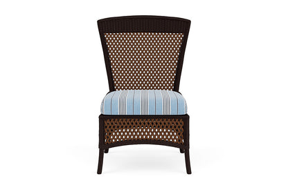 Lloyd Flanders Grand Traverse Armless Dining Chair — Caramel / Hansen Sky — manufacturer configuration [67823115501662]