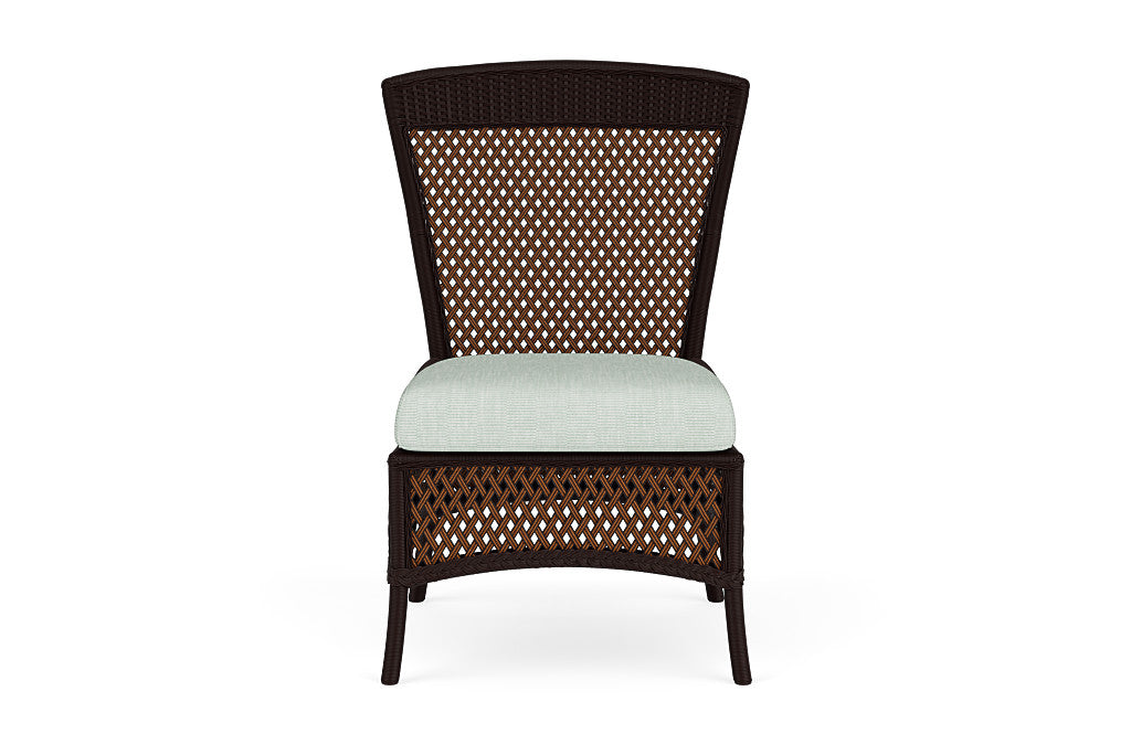 Lloyd Flanders Grand Traverse Armless Dining Chair — Caramel / Shoshone Mist — manufacturer configuration [67823115763806]