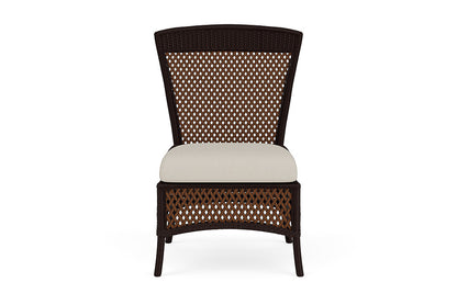 Lloyd Flanders Grand Traverse Armless Dining Chair — Caramel / Fife Fog — manufacturer configuration [67823115468894]