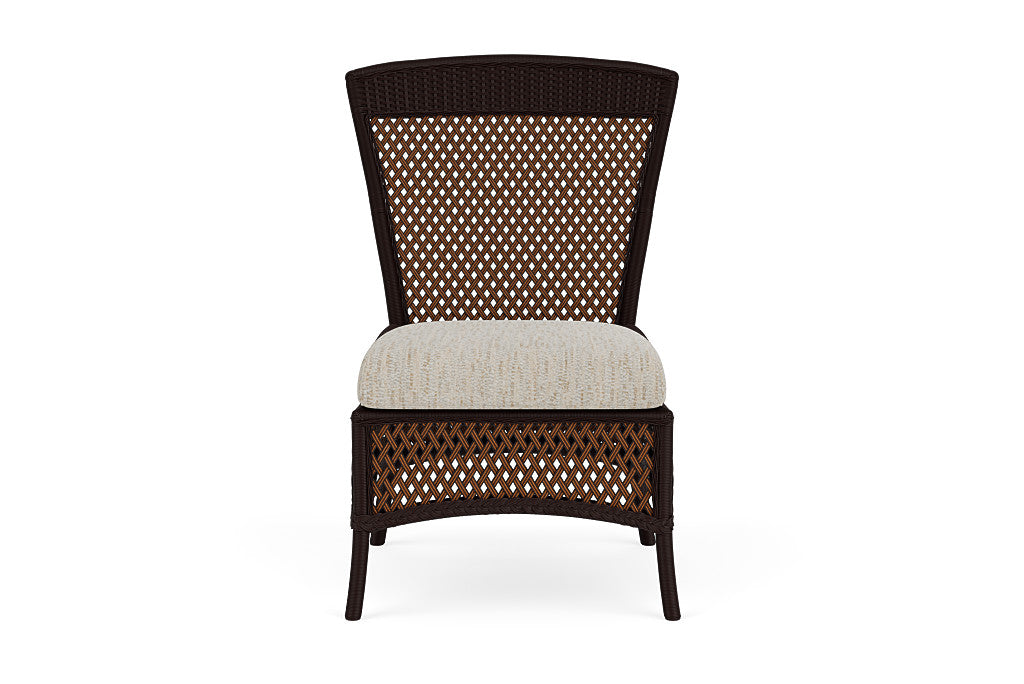 Lloyd Flanders Grand Traverse Armless Dining Chair — Caramel / Charlotte Sparrow — manufacturer configuration [67823115829342]