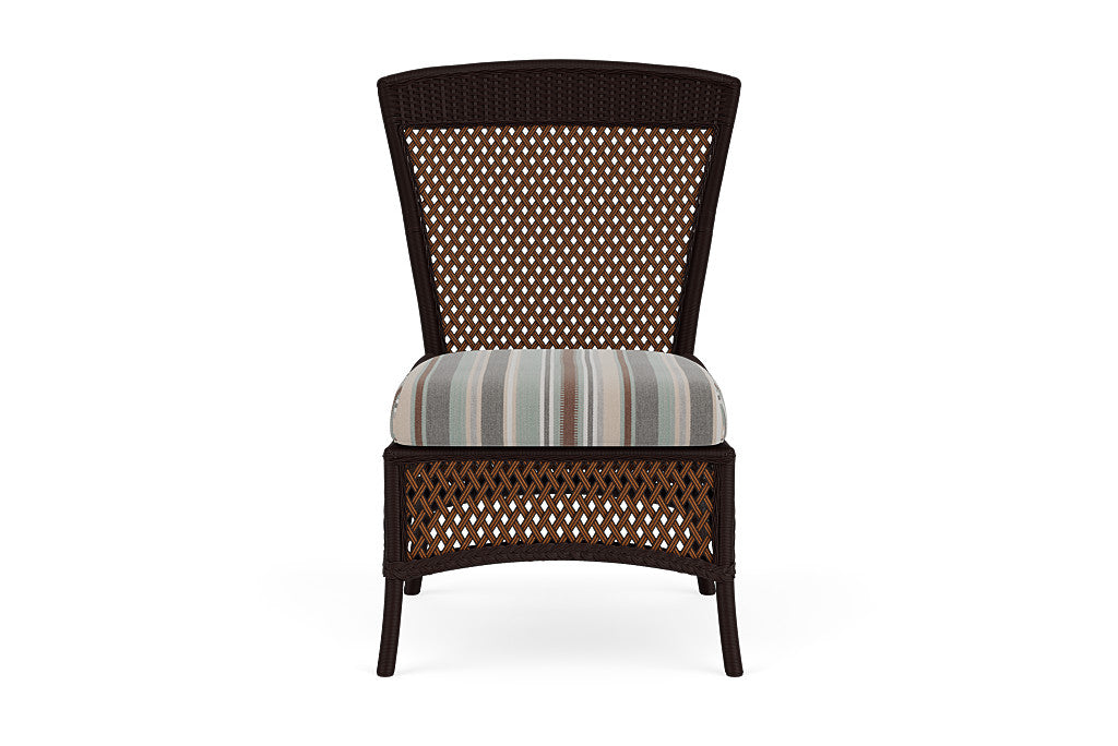 Lloyd Flanders Grand Traverse Armless Dining Chair — Caramel / Lima Heron — manufacturer configuration [67823115894878]