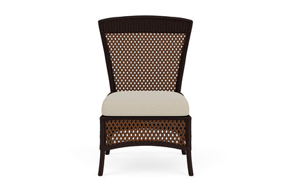 Lloyd Flanders Grand Traverse Armless Dining Chair — Caramel / Rumba Straw — manufacturer configuration [67823115534430]