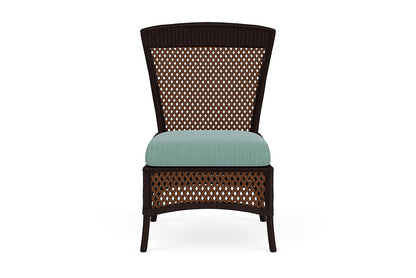 Lloyd Flanders Grand Traverse Armless Dining Chair — Caramel / Loveboat Mint — manufacturer configuration [67823115370590]
