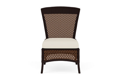 Lloyd Flanders Grand Traverse Armless Dining Chair — Caramel / Sailcloth Sailor — manufacturer configuration [67823115731038]