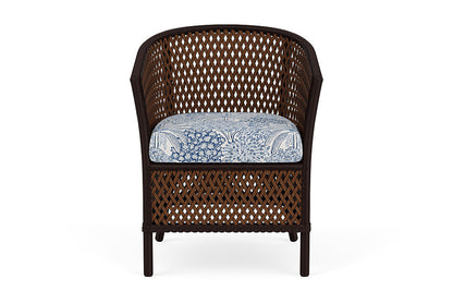 Lloyd Flanders Grand Traverse Barrel Dining Chair — Caramel / Utopia Coastal — manufacturer configuration [67823116451934]