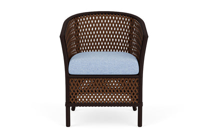 Lloyd Flanders Grand Traverse Barrel Dining Chair — Caramel / Demo Skyway — manufacturer configuration [67823115993182]