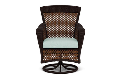 Lloyd Flanders Grand Traverse Swivel Dining Armchair — Caramel / Demo Mist — manufacturer configuration [67823121203294]