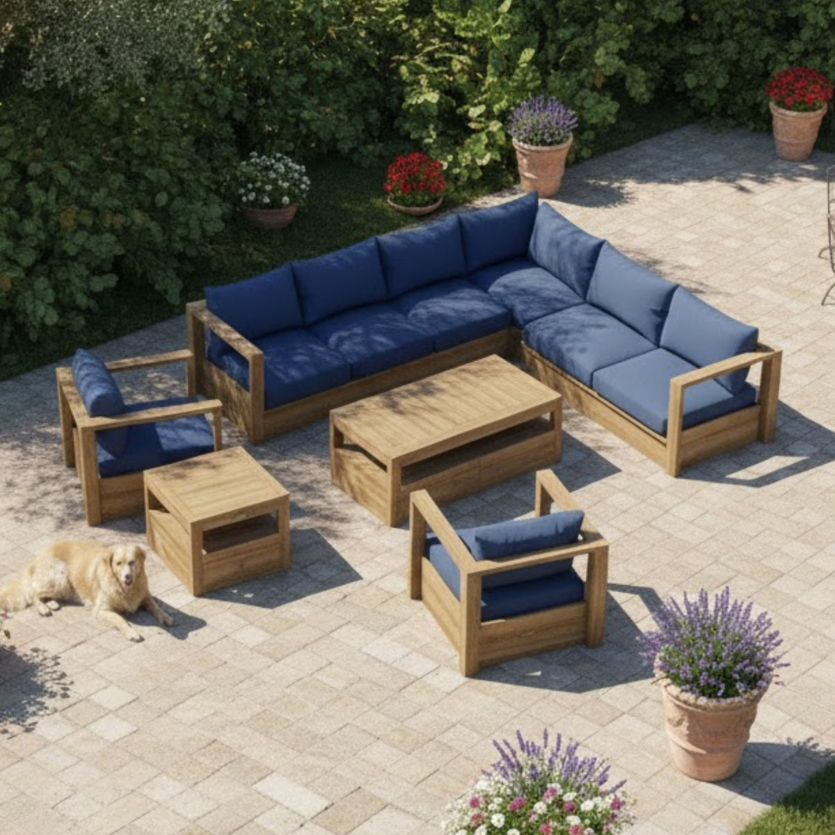 SET-153 COPACABANA MODULAR DEEP SEATING SET